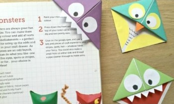 Gấp bookmark ngộ nghĩnh cho b&eacute; chỉ v&agrave;i bước đơn giản