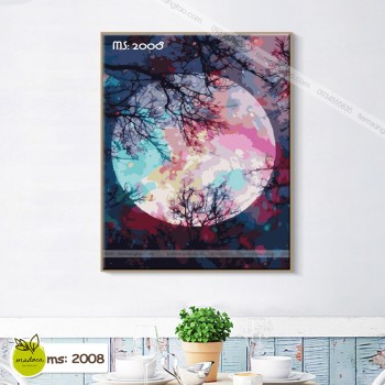 Tranh tô màu theo số ánh trăng huyền ảo T2008