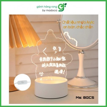 Bảng ghi chú hình chú Gấu đội mũ (loại USB) - BCG5