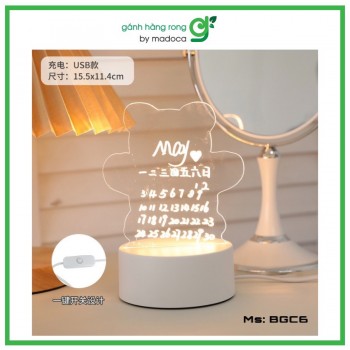 Bảng ghi chú hình Gấu (loại USB) - BCG6