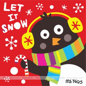 tranh t&ocirc; m&agrave;u theo số c&aacute;nh cụt đ&oacute;n Gi&aacute;ng Sinh TE95