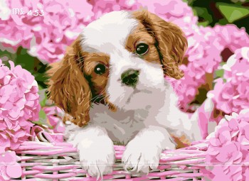 Tranh t&ocirc; m&agrave;u c&uacute;n con T453