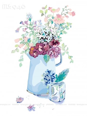 Tranh t&ocirc; m&agrave;u hao đồng nội T926