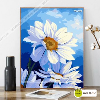 Tranh t&ocirc; m&agrave;u Hoa vươn trong nắng T1019