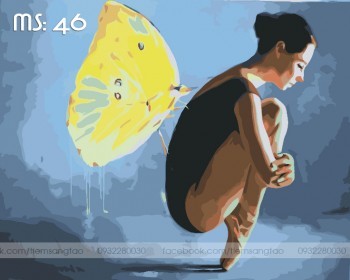 Tranh t&ocirc; m&agrave;u 50x65 c&aacute;nh bướm