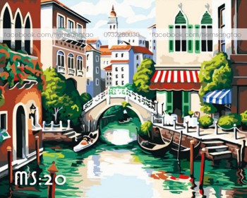 Tranh t&ocirc; m&agrave;u 50x65 italy