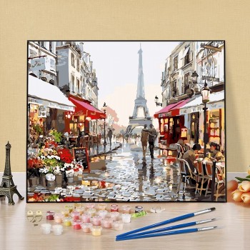 Tranh t&ocirc; m&agrave;u 50x65 paris