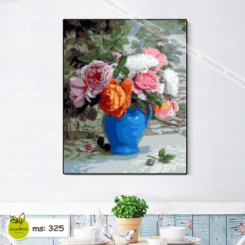 Tranh t&ocirc; m&agrave;u Lọ Hồng 325