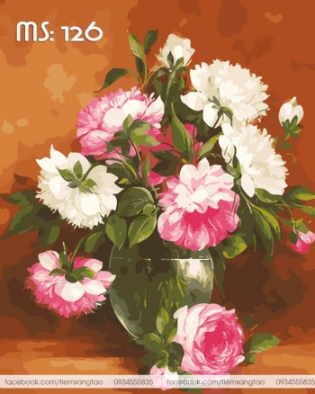 Tranh t&ocirc; m&agrave;u Hoa ngọt ng&agrave;o