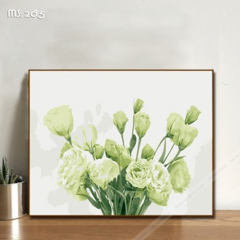 Tranh t&ocirc; m&agrave;u hoa c&aacute;t tường trắng 285