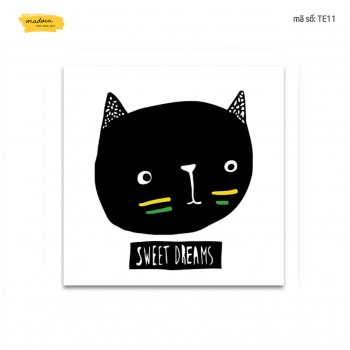 Tranh t&ocirc; m&agrave;u m&egrave;o boho te11