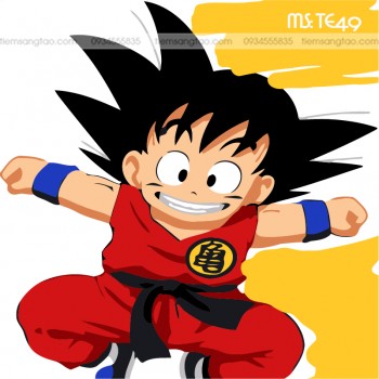 tranh t&ocirc; m&agrave;u theo số songuku tinh nghịch TE49