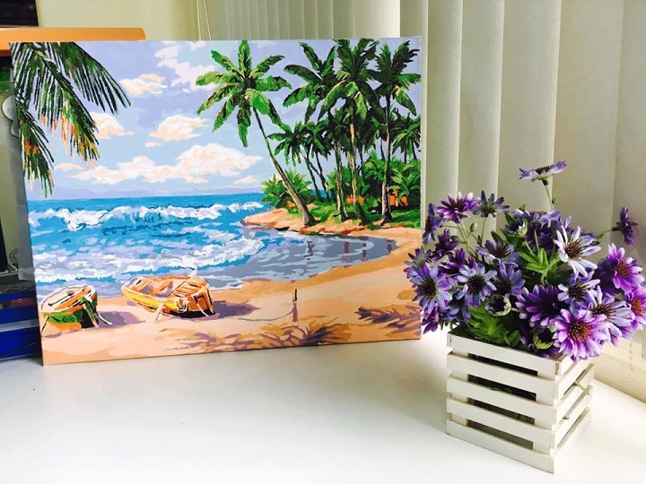 feedback Tranh t&ocirc; m&agrave;u si&ecirc;u dễ thương của kh&aacute;ch